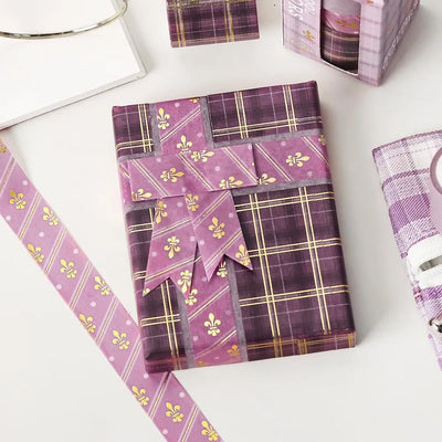 BGM - Set 3 Washi Tape Foil Stamping - Mauve Pink - School Coloring