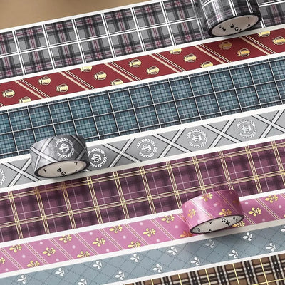 BGM - Set 3 Washi Tape Foil Stamping - Smoke Blue - School Coloring