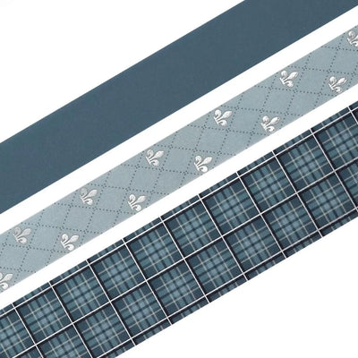 BGM - Set 3 Washi Tape Foil Stamping - Smoke Blue - School Coloring