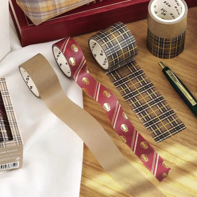 BGM - Set 3 Washi Tape Foil Stamping - Caramel - School Coloring