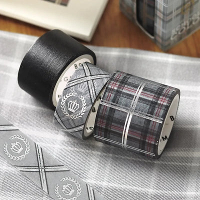 BGM - Set 3 Washi Tape Foil Stamping - Gray - School Coloring