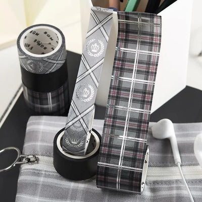 BGM - Set 3 Washi Tape Foil Stamping - Gray - School Coloring