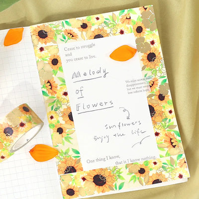 BGM - Washi Tape 20 mm - Melodía Girasoles