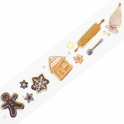 BGM - Washi Tape 15 mm Foil Stamping - Cookie Factory - Xmas Limited