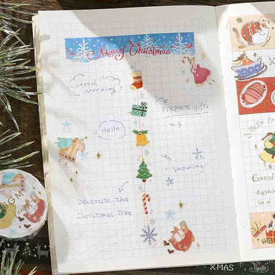 BGM - Washi Tape 15 mm Foil Stamping - Ornament - Xmas Limited