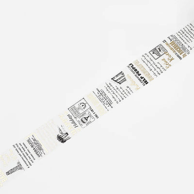 BGM - Washi Tape 30 mm Poema - Máquina Escribir