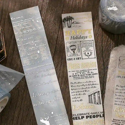 BGM - Washi Tape 30 mm Poema - Máquina Escribir