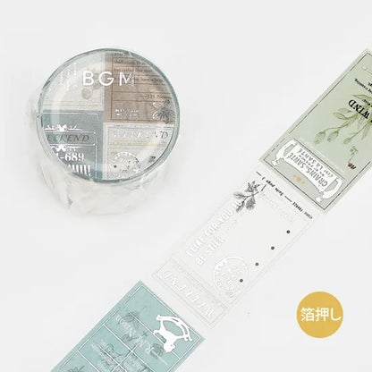 BGM - Washi Tape 30 mm Poema - Botánica
