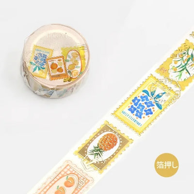 BGM - Washi Tape 20 mm Sellos - Amarillo