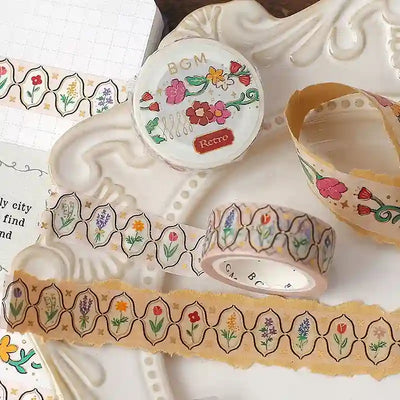 BGM - Washi Tape 15 mm Foil Stamping - Retro Light