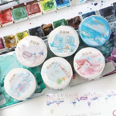 BGM - Washi Tape 20 mm Acuarela - Monte Fuji