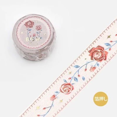 BGM - Washi Tape 20 mm Bordados - Rosas