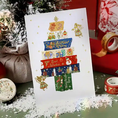 BGM - Washi Tape 15 mm - Muñeco Nieve