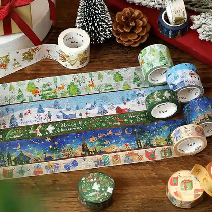 BGM - Washi Tape 15 mm - Muñeco Nieve