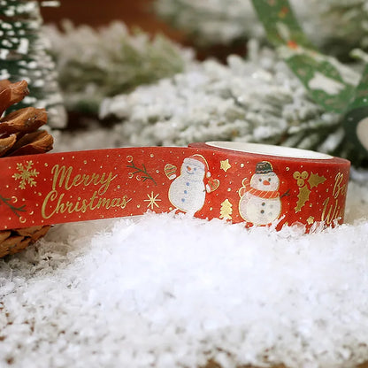 BGM - Washi Tape 15 mm - Muñeco Nieve
