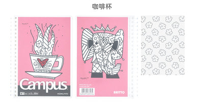 Kokuyo - Cuaderno Romero Britto - Puntos B6 - Taza