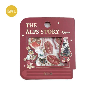 BGM - Pegatinas sueltas 45 ud - The Alps Story - Red