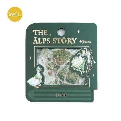 BGM - Pegatinas sueltas 45 ud - The Alps Story - Green