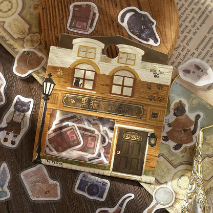 BGM - Pegatinas sueltas 45 ud - Kurokoneko - Fantasy Shopping Arcade