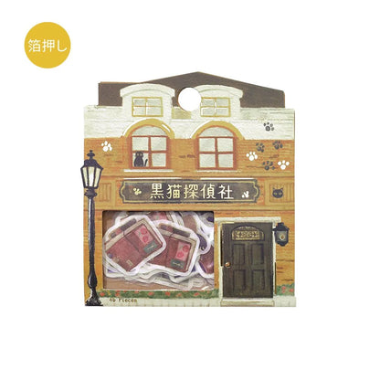 BGM - Pegatinas sueltas 45 ud - Kurokoneko - Fantasy Shopping Arcade