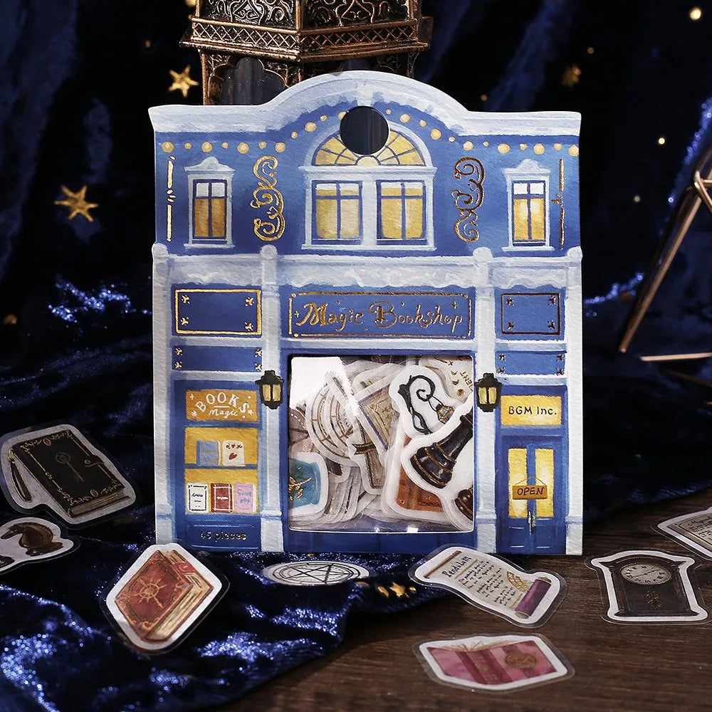 BGM - Pegatinas sueltas 45 ud - Magic Bookshop - Fantasy Shopping Arcade