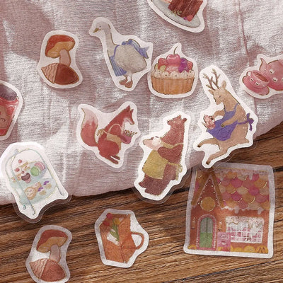 BGM - Pegatinas sueltas 45 ud - Sweet Cafe - Fantasy Shopping Arcade