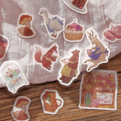 BGM - Pegatinas sueltas 45 ud - Sweet Cafe - Fantasy Shopping Arcade