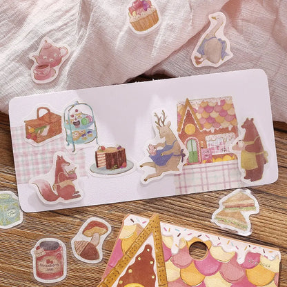 BGM - Pegatinas sueltas 45 ud - Sweet Cafe - Fantasy Shopping Arcade