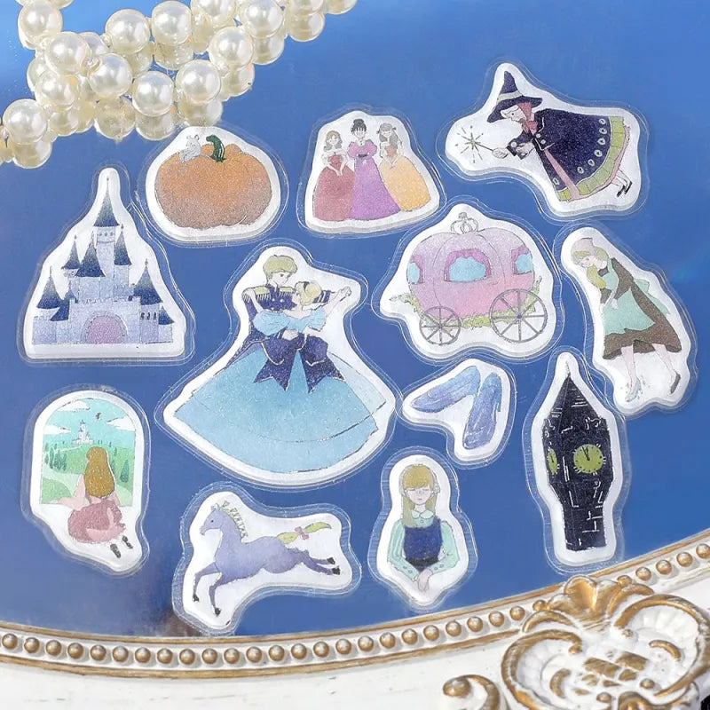 BGM - Pegatinas sueltas 45 ud - Cinderella - Fairy Tale