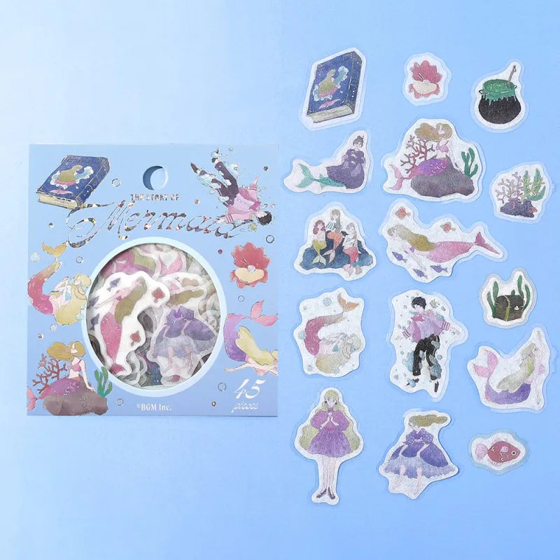 BGM - Pegatinas sueltas 45 ud - The Little Mermaid - Fairy Tale