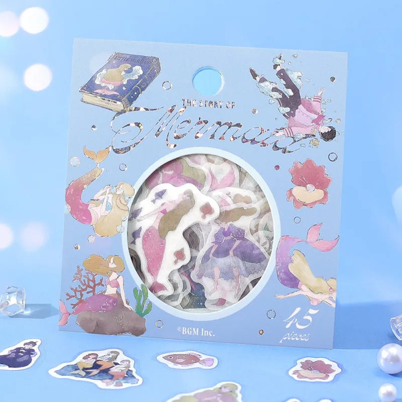 BGM - Pegatinas sueltas 45 ud - The Little Mermaid - Fairy Tale