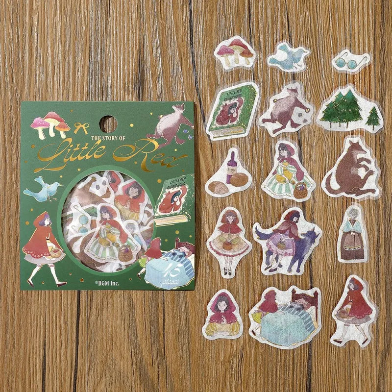 BGM - Pegatinas sueltas 45 ud - Red Riding Hood - Fairy Tale