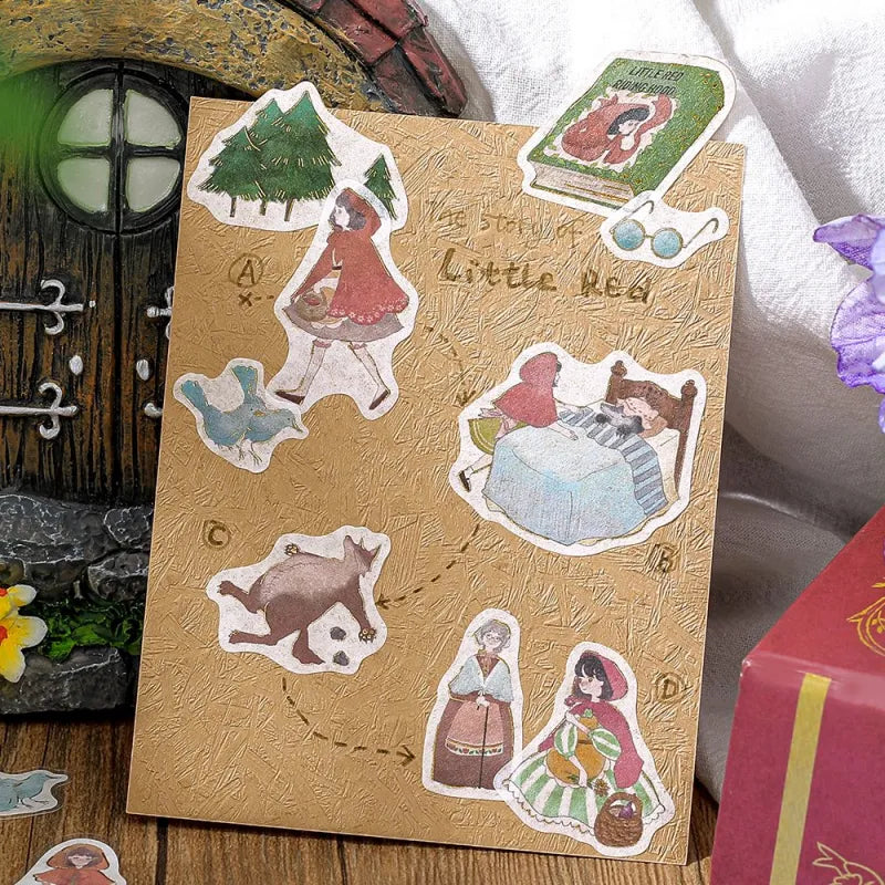 BGM - Pegatinas sueltas 45 ud - Red Riding Hood - Fairy Tale