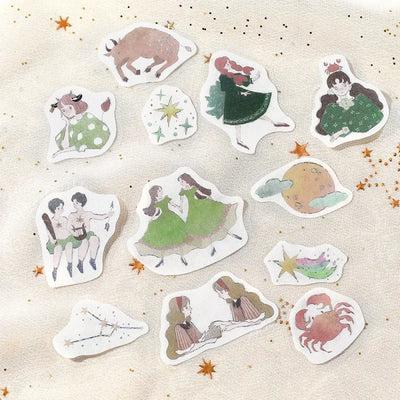 BGM - Pegatinas sueltas 45 ud - Tauro Geminis Cancer - Constellation Girls