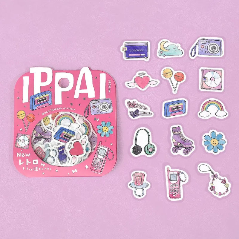 BGM - Pegatinas sueltas 45 ud IPPAI - New Retro