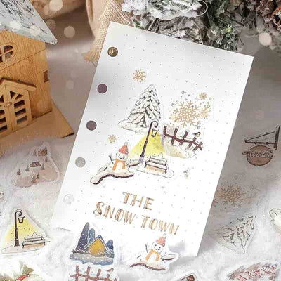 BGM - Pegatinas sueltas con foil 45 ud - The Snow Town - Winter Limited