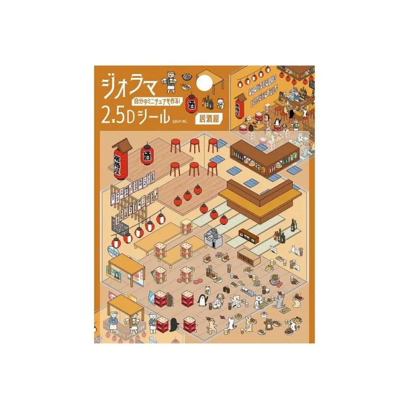 BGM - Pegatinas Diorama 2.5D - Izakaya