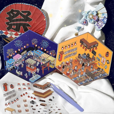 BGM - Pegatinas Diorama 2.5D - Festival