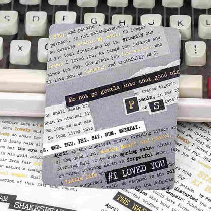 BGM - Pegatinas COLLAGE 2 hojas - Typewriter