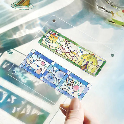 BGM - Pegatinas sueltas 45 ud - Cafe a la mode Vitral - Blue