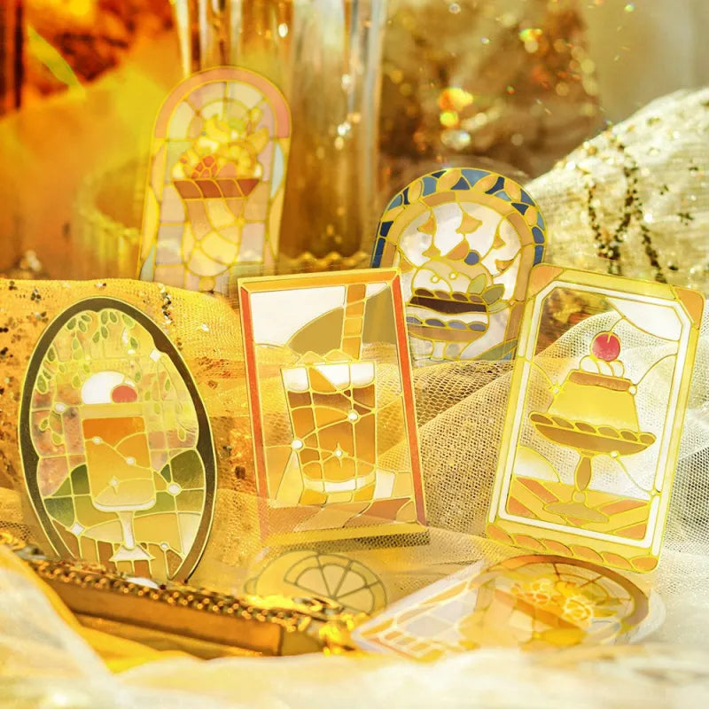 BGM - Pegatinas sueltas 45 ud - Cafe a la mode Vitral - Yellow