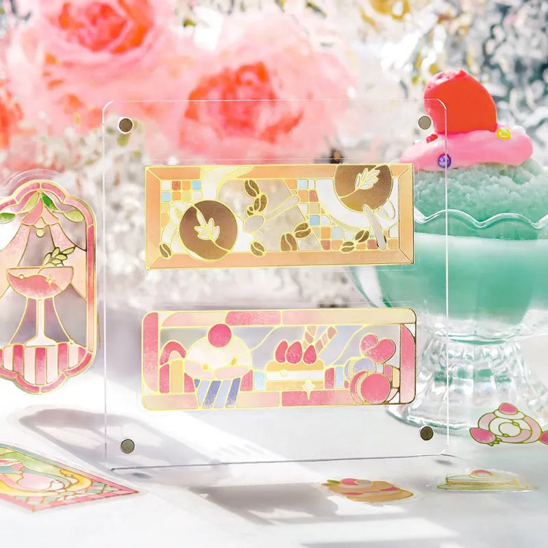 BGM - Pegatinas sueltas 45 ud - Cafe a la mode Vitral - Yellow