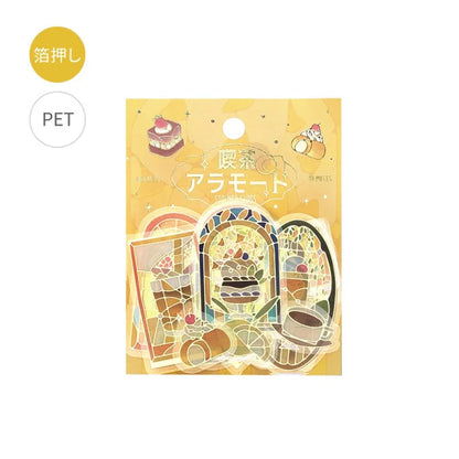 BGM - Pegatinas sueltas 45 ud - Cafe a la mode Vitral - Yellow