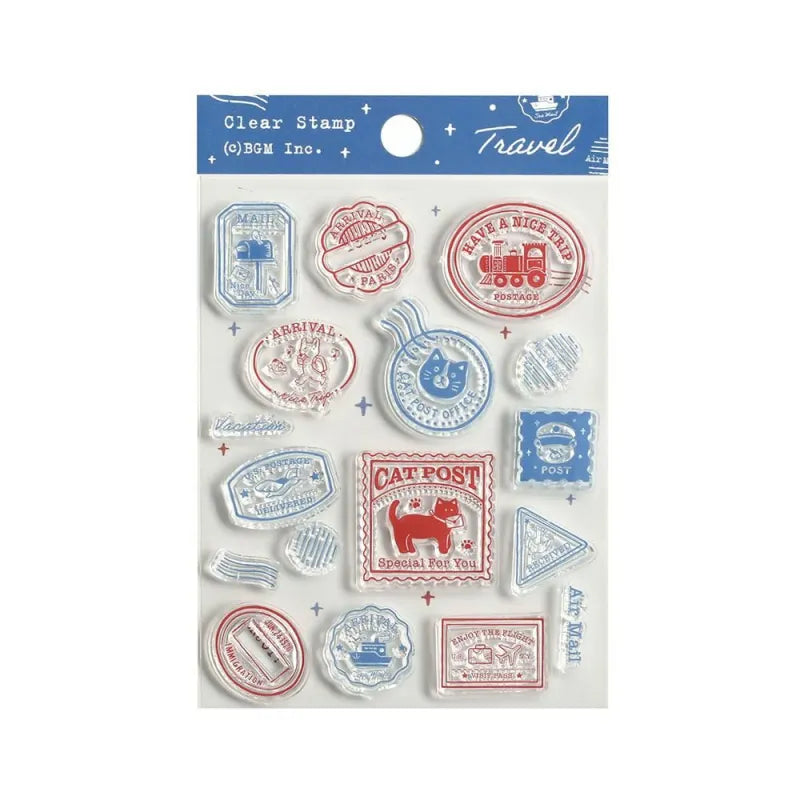 BGM - Sellos de Silicona Transparente - Traveling Stamp