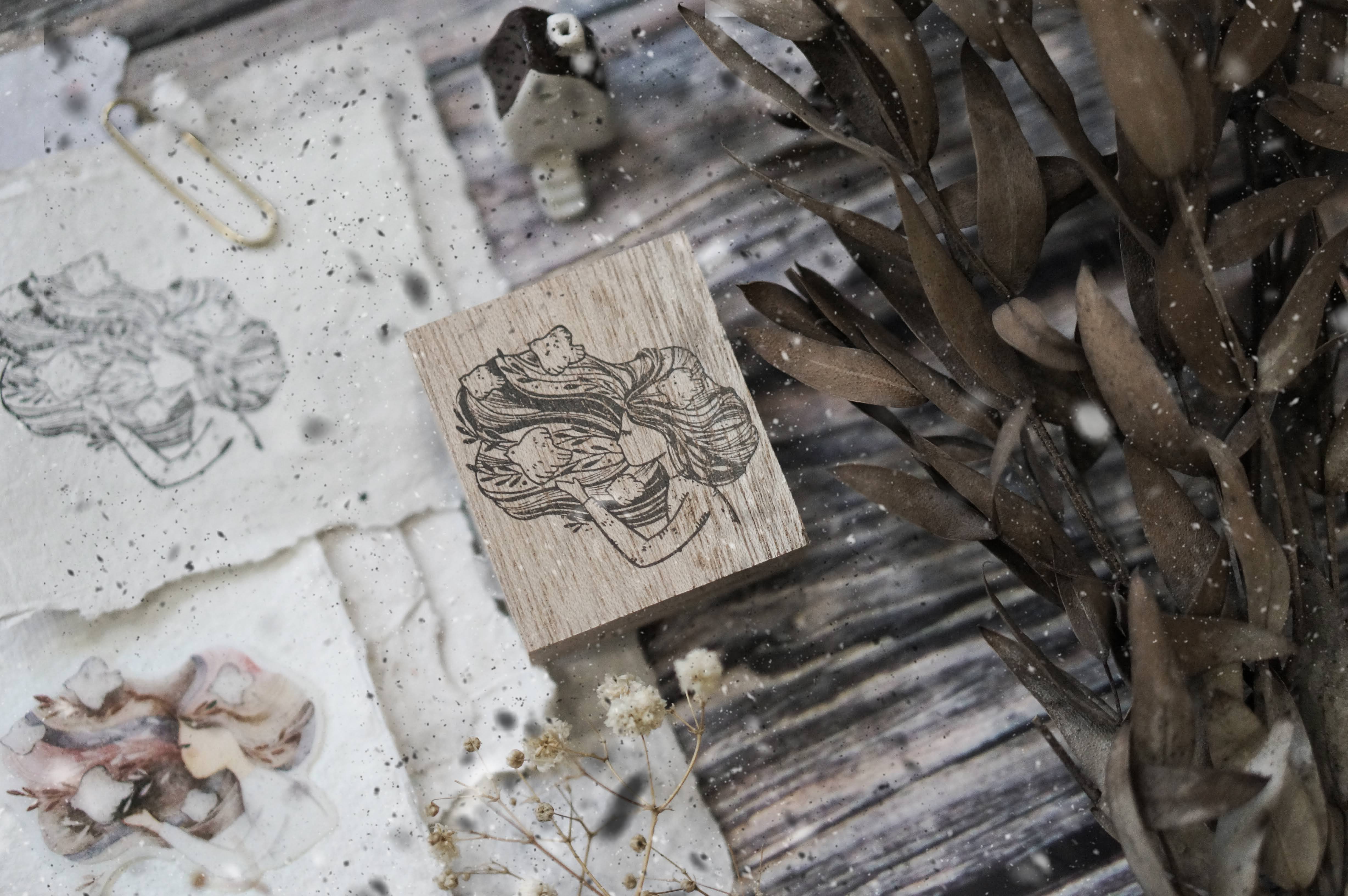 Black Milk Project - Sello de madera - Wishes - Bird Series II