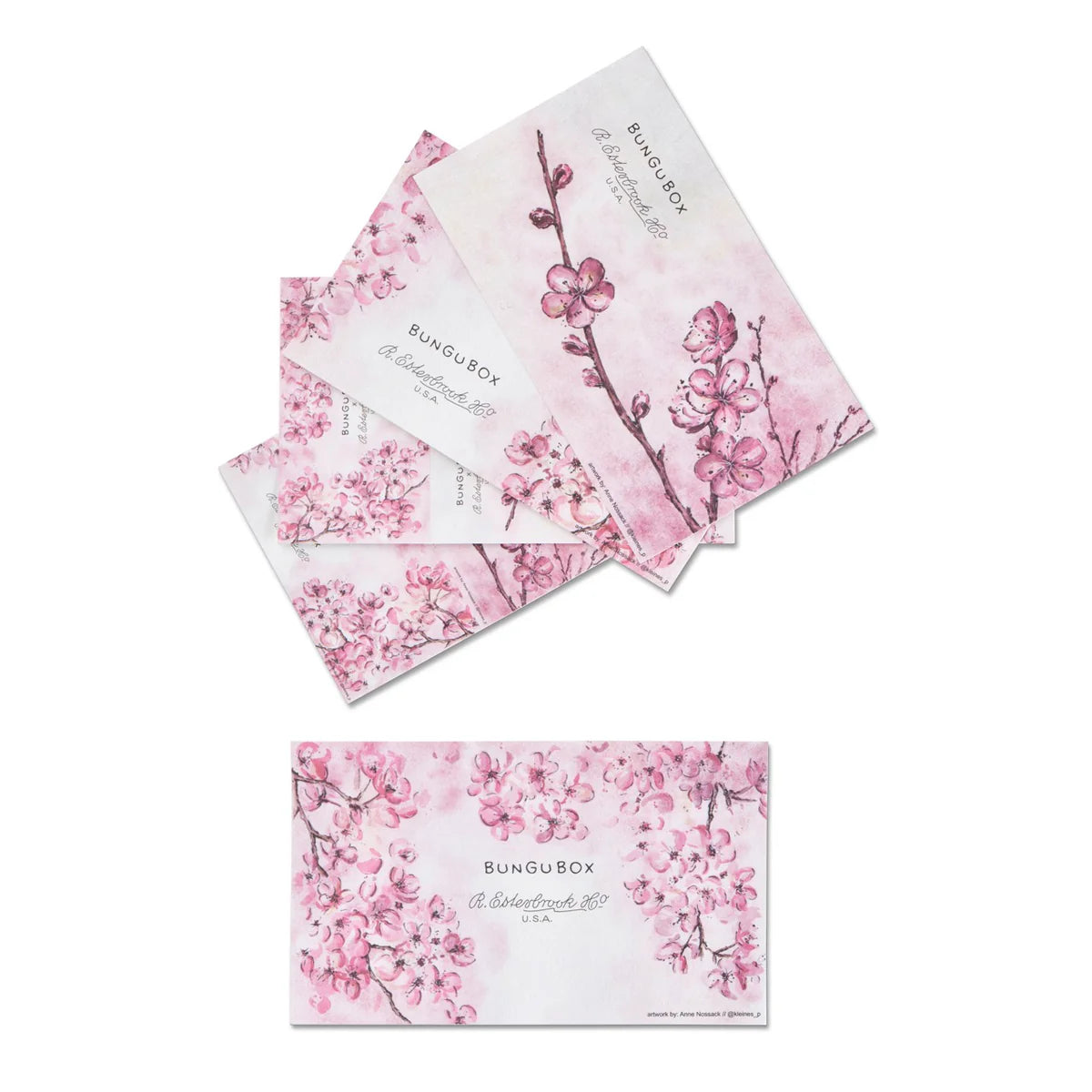 EsterBrook x BUNGUBOX - Papel Secante - Cherry Blossom Edition Blotter Paper