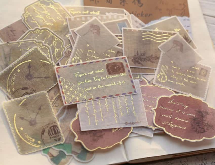 Mr Paper - Pegatinas Bronzing Sticker 40 Ud - Stationery