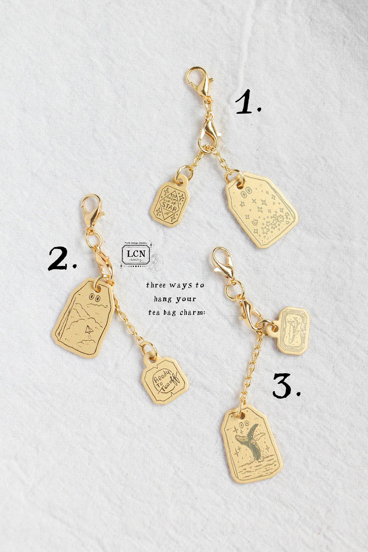 LCN - Colgante de Latón Sorpresa - Brass Charm BLIND BOX (varios modelos)