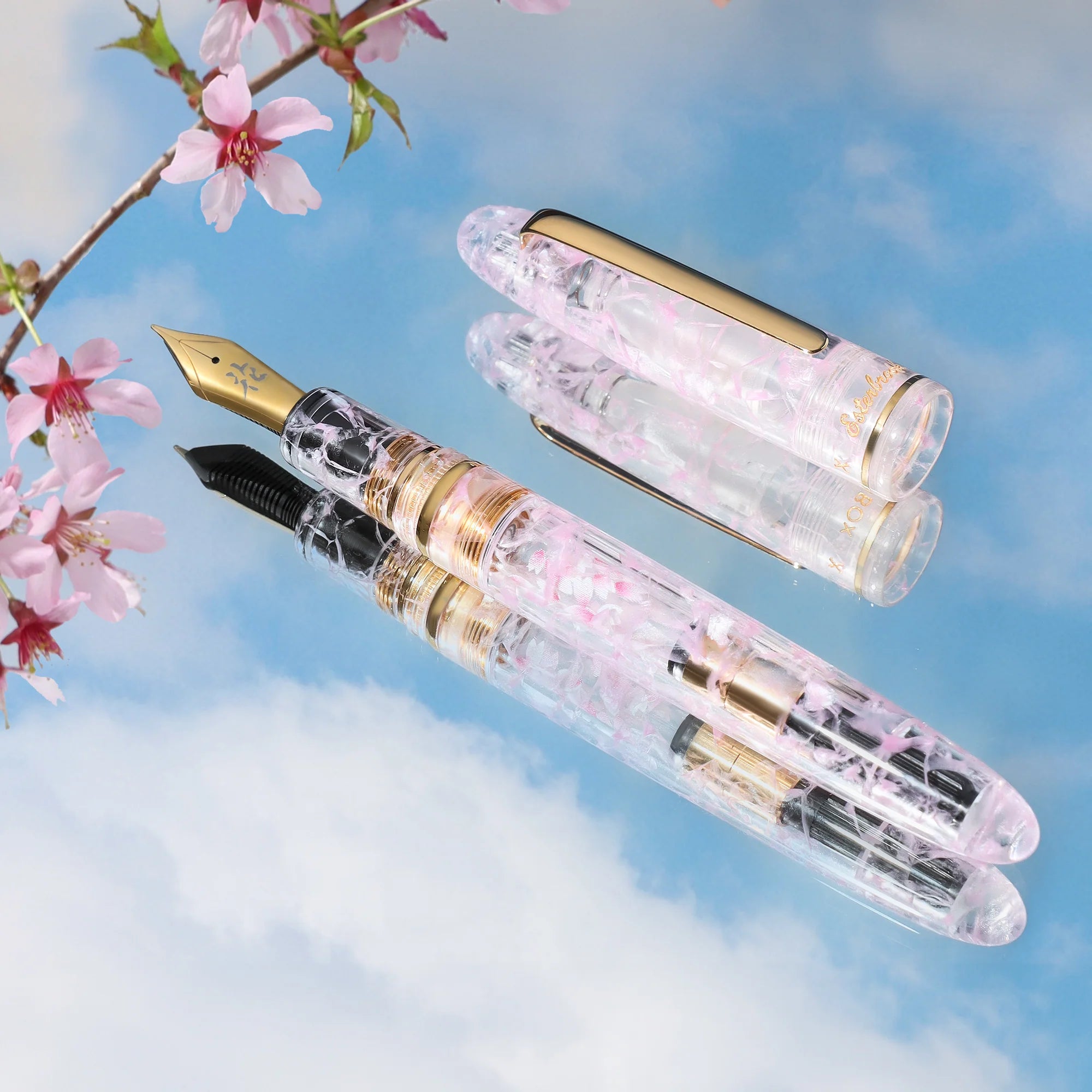 EsterBrook x BUNGUBOX - Pluma Estilográfica - ESTIE Cherry Blossom Edition