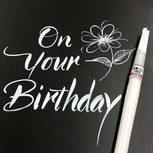 Kuretake - Cartucho Recambio Brush Pen - White - ZIG Cartoonist